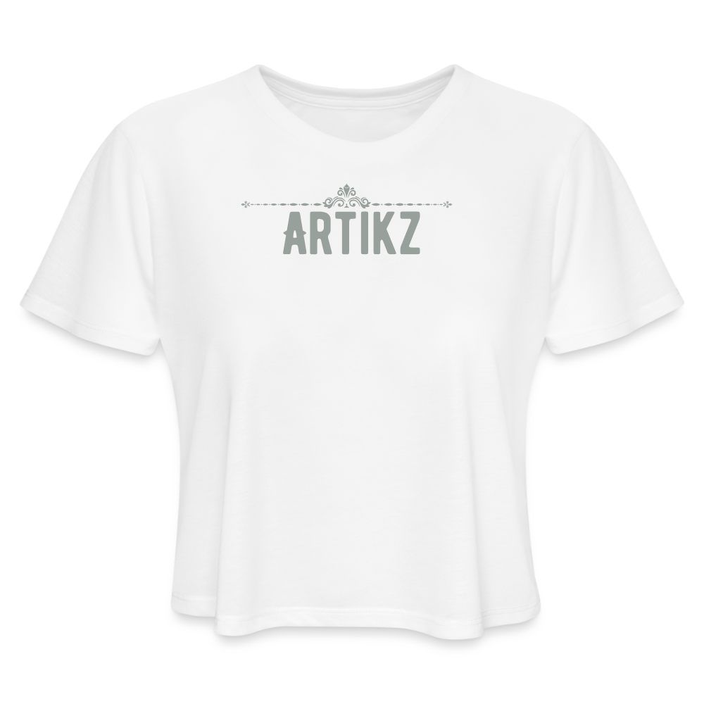 Cropped T-Shirt - white