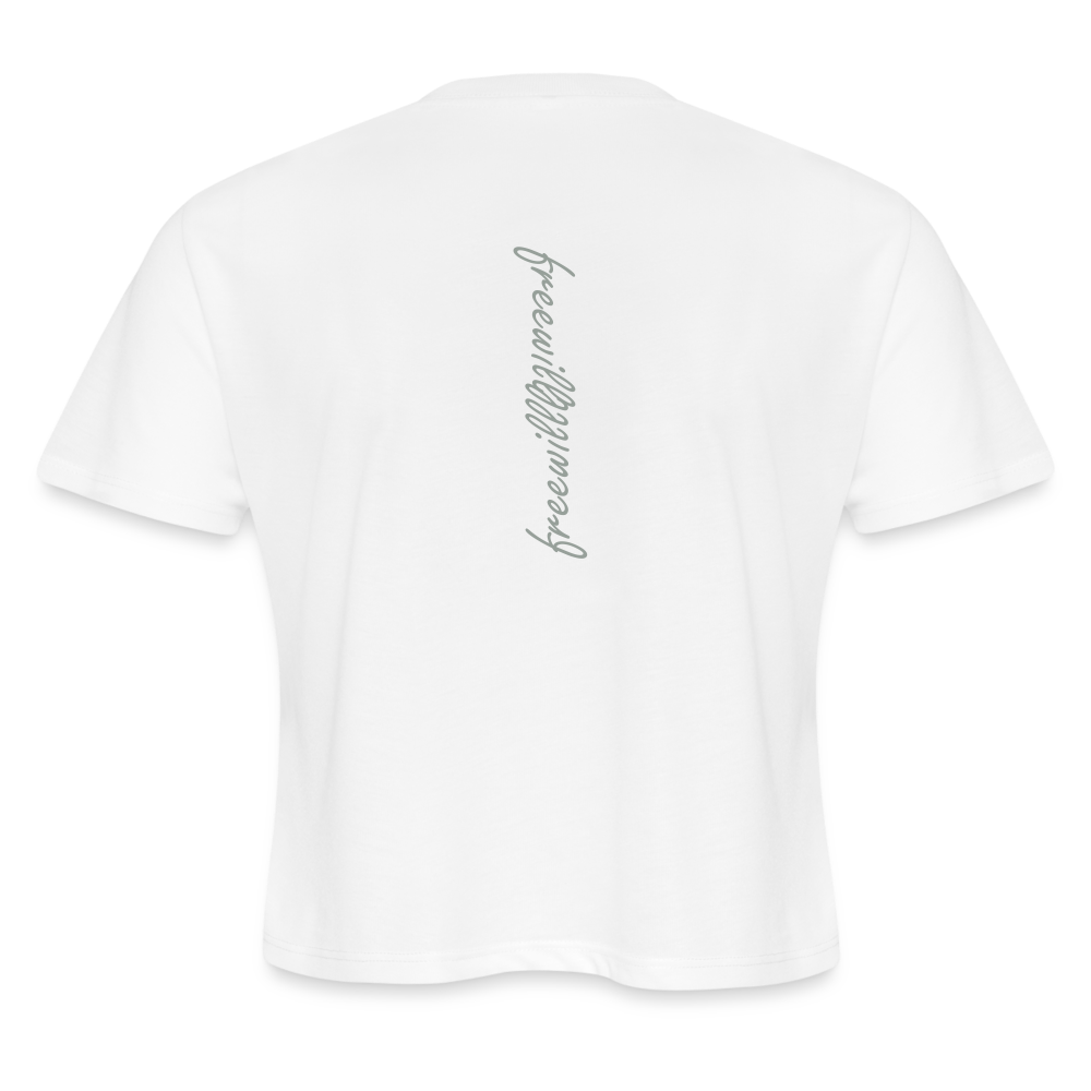 Cropped T-Shirt - white